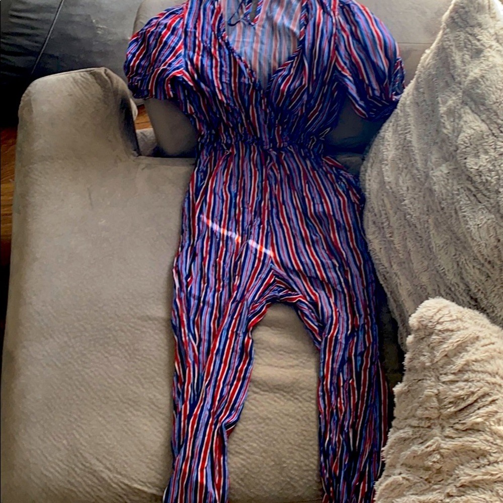 Stripped fitted jumpsuit